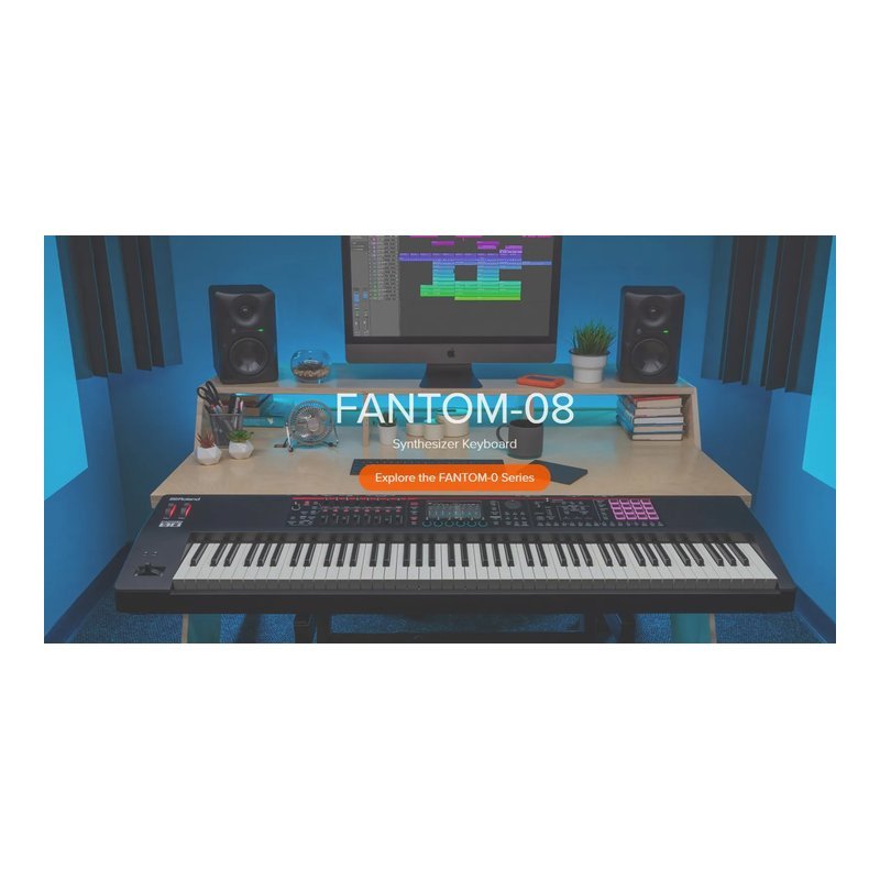 Roland ROLAND FANTOM-08/FANTOM-06 旗艦級 Synthesizer Keyboard 88/61鍵 合成器鍵盤 (附贈琴袋、DP-10 延音踏板) — 三峽電鋼琴 / 鍵盤