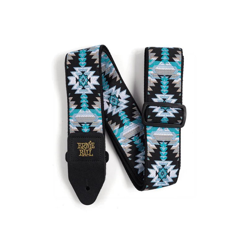 ERNIE ERNIE BALL JACQUARD系列 P04609 ALBUQUERQUE BLUE 阿爾伯克基藍 背帶 加拿大製 — 三峽背帶