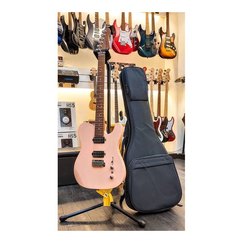 Corona CORONA MODERN PLUS T SHP 雙雙TELE琴身 小搖座電吉他 貝殼粉紅 24格燻烤楓木指板 鎖定式弦鈕 (附搖桿、原廠琴袋) — 三峽木吉他 / 民謠吉他