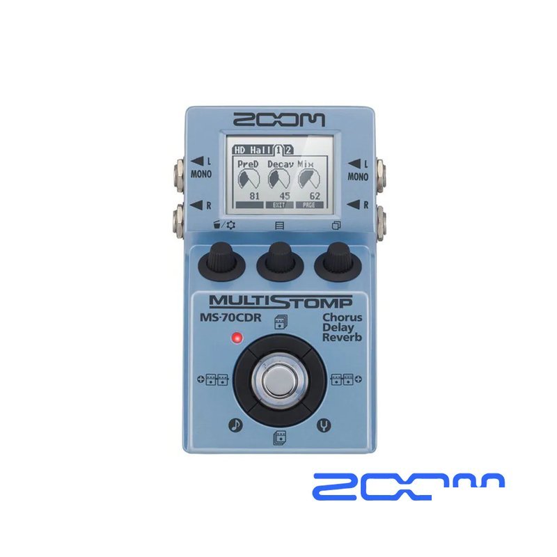 ZOOM MS-70CDR 空間系綜合效果器 Chorus ZOOM MS-70CDR 空間系綜合效果器 Chorus / Delay / Reverb — 三峽效果器
