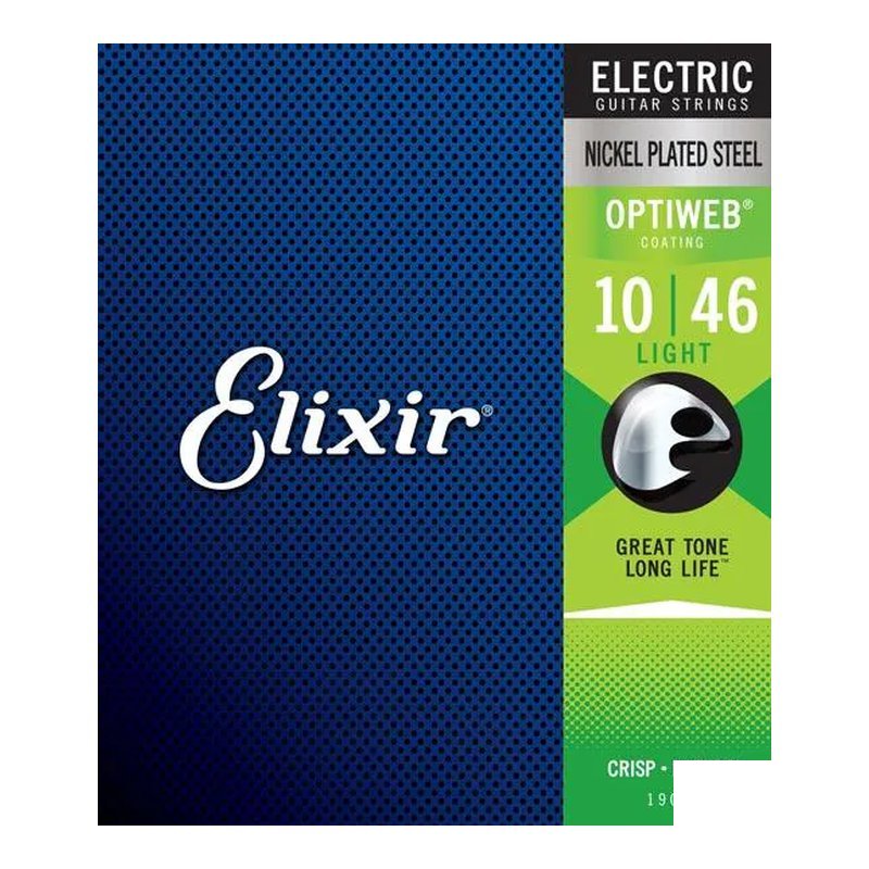 Elixir Elixir 電吉他弦 OPTIWEB 鍍鎳鋼 【多規格可選】 — 三峽木吉他 / 民謠吉他