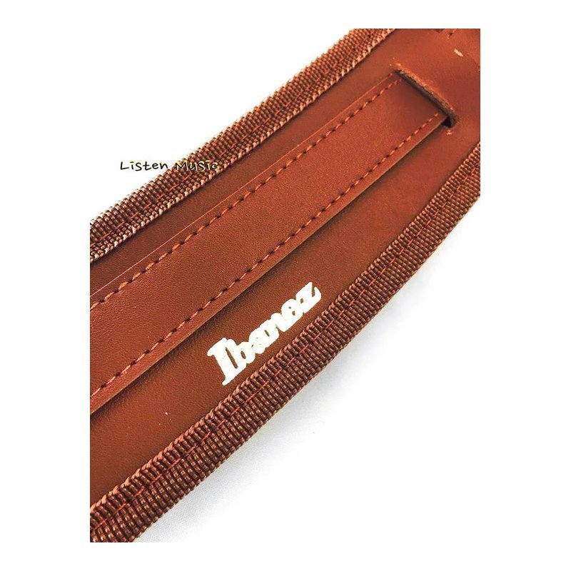 Ibanez IBANEZ 背帶 GSRN50 貝斯 電吉他 民謠吉他 皮質 背帶 咖啡色 — 三峽木吉他 / 民謠吉他