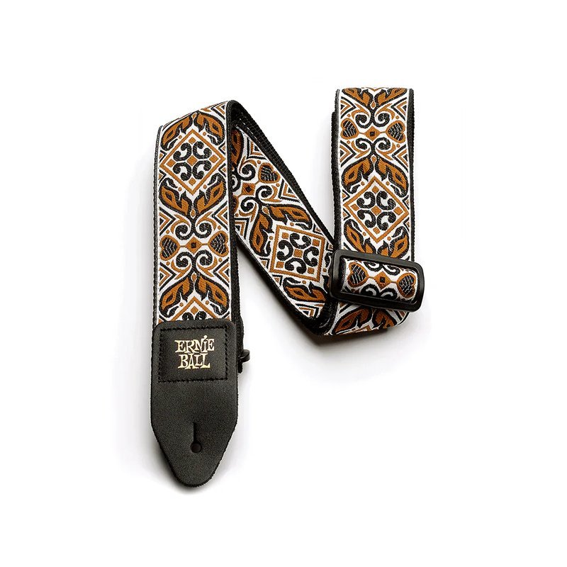 ERNIE ERNIE BALL JACQUARD系列 P04161 TRIBAL BROWN 部落棕色 背帶 加拿大製 — 三峽背帶