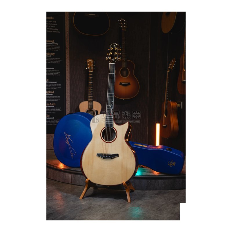 NAGA NAGA S-80GAC 光系列 Sungha Jung 鄭晟河代言 英格曼雲杉單板/印度玫瑰木側背板 全單板木吉他 40吋 GA桶身尖缺角 附原廠硬CASE — 三峽木吉他 / 民謠吉他