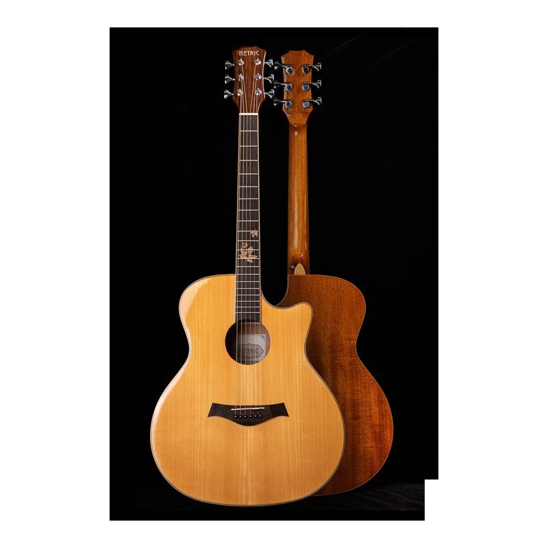 METRIC METRIC MTC-41GAGS 亮面 雲杉木面單板 桃花心木側背板 GA桶缺角 木吉他 附琴袋、配件 — 三峽木吉他 / 民謠吉他