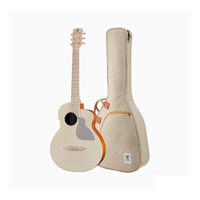 aNueNue aNueNue MC10-AM/MC10-AME 原聲款 接電款 36吋 雲杉面單板 旅行吉他 鳥吉他 杏奶白【附原廠厚袋】 — 三峽吉他 / Bass