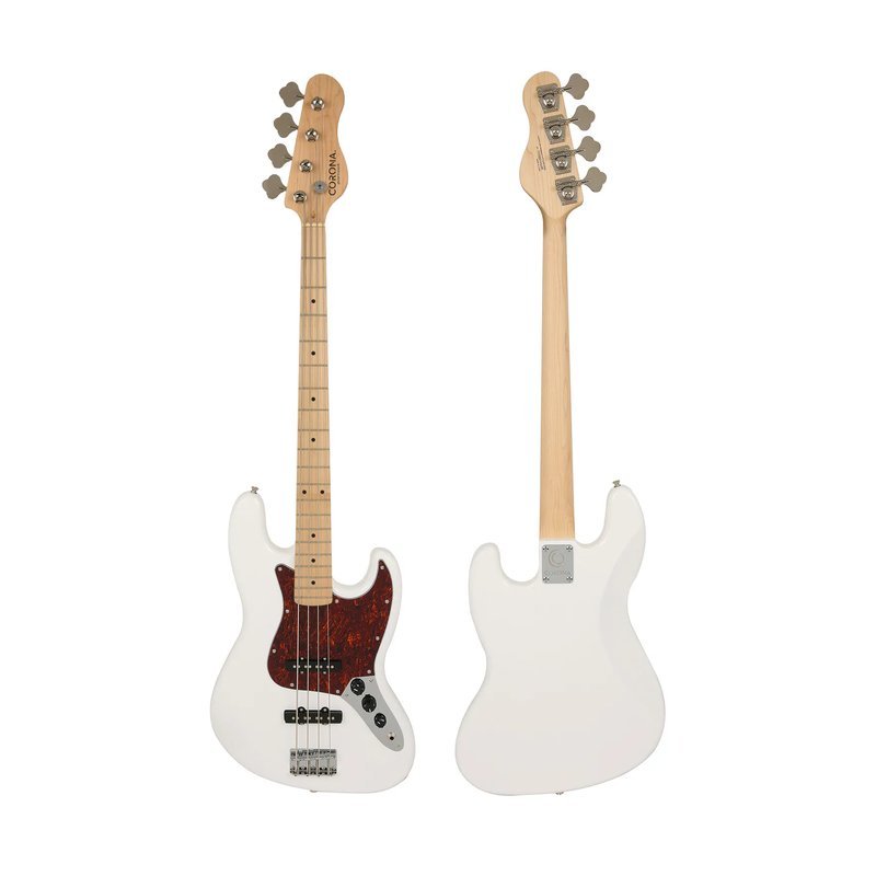 Corona Corona Standard Jazz J20F/M 楓木指板 電貝斯 奧林匹克白 — 三峽木吉他 / 民謠吉他