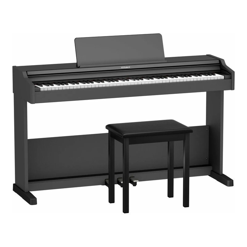 Roland Roland RP107 黑色 滑蓋式 88鍵數位電鋼琴 附贈固定式鋼琴椅 — 三峽電鋼琴 / 鍵盤