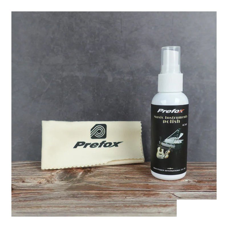 Prefox AK011 吉他保養組（面板臘＋擦琴布） — 三峽木吉他 / 民謠吉他