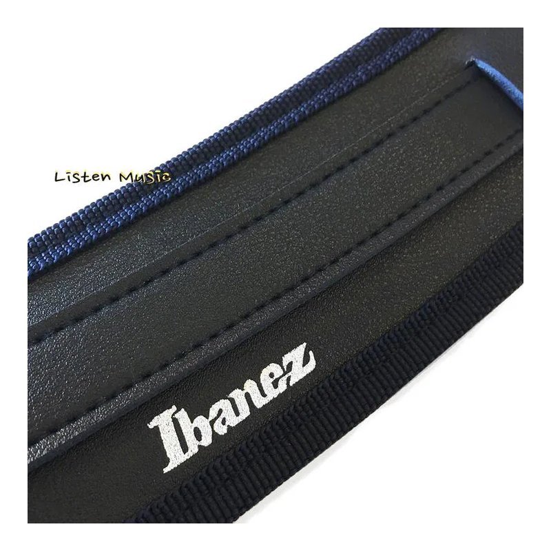 Ibanez IBANEZ 背帶 GSRN50 貝斯 電吉他 民謠吉他 皮質 背帶 藍色 — 三峽木吉他 / 民謠吉他