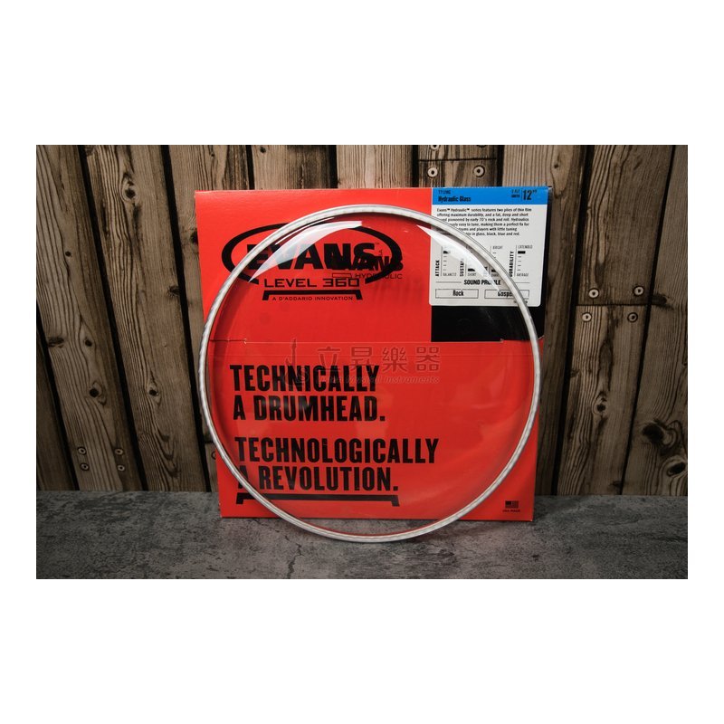 Evans Evans TT12HG 鼓皮 雙層 透明 油面 (12") — 三峽鼓 / 打擊