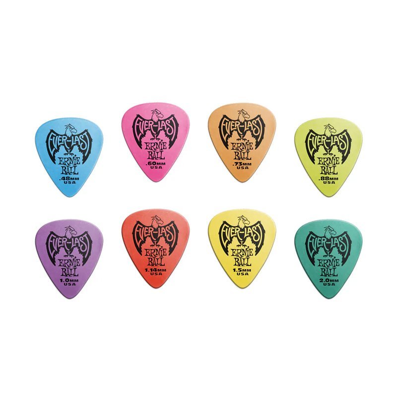 ERNIE BALL EVERLAST PICK  吉他pick 老鷹pick｜.48MM藍色 ERNIE BALL EVERLAST PICK 吉他pick 老鷹pick｜.48MM藍色 / .60MM粉色 / .73MM橘色 / .88MM綠色 / 1.0MM紫色 / 1.14MM紅色 / 1.5MM黃色 / 2.0MM青色 — 三峽木吉他 / 民謠吉他