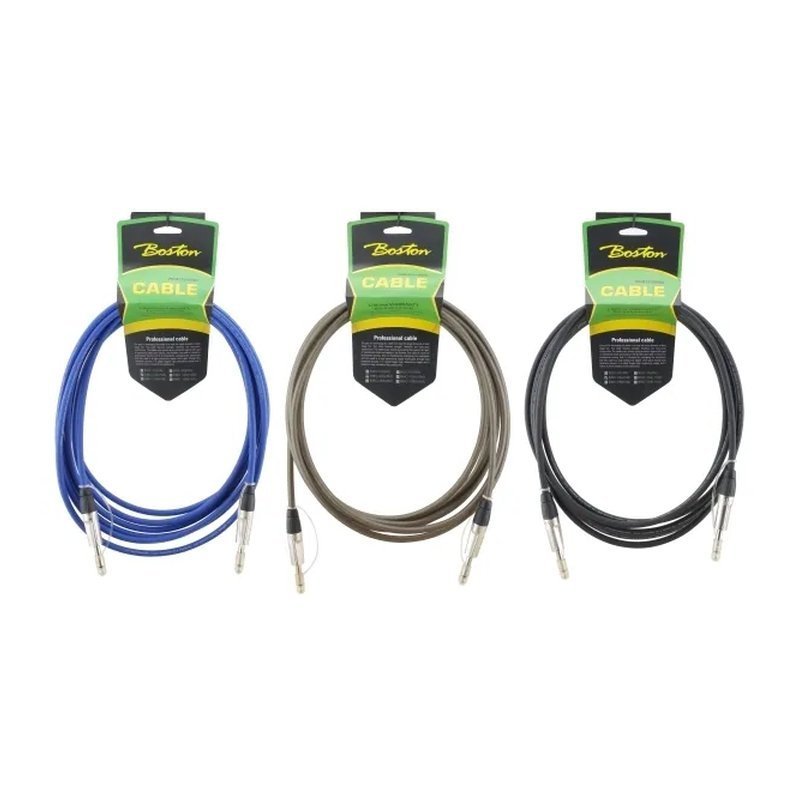 Boston BOSTON BGC-03 3M 6.3mm 樂器導線 雙直頭 — 三峽木吉他 / 民謠吉他