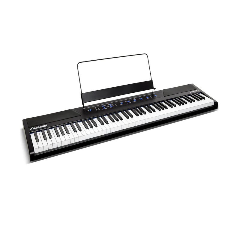 Alesis 美國 Alesis Concert Piano 電鋼琴 88鍵 半重琴鍵 附譜架、延音踏板 — 三峽電鋼琴 / 鍵盤