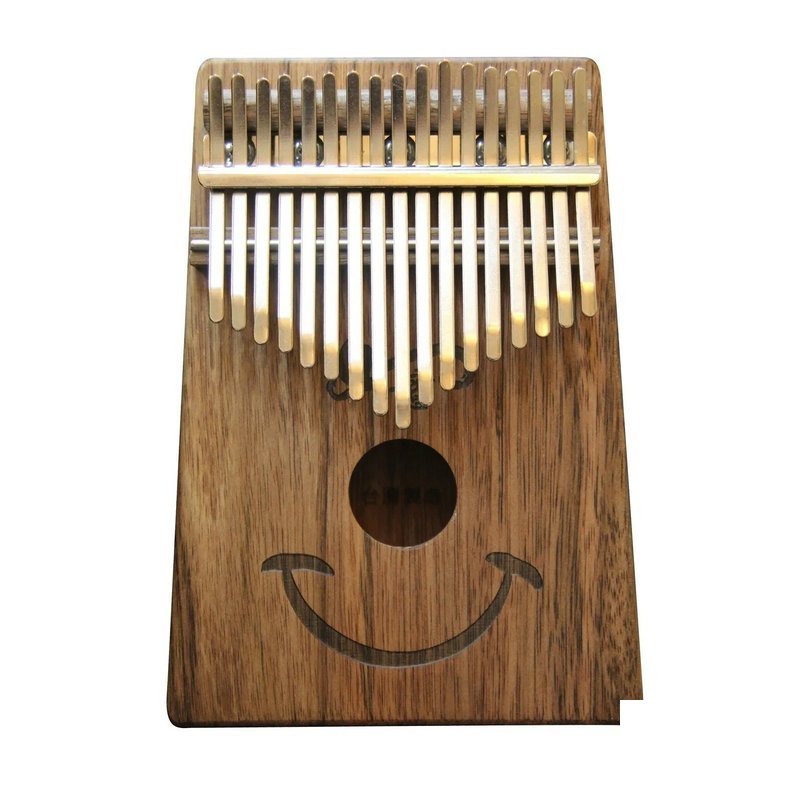 卡林巴拇指琴 微笑17音 烏木單板 消光銀鋼片組 附台灣製軟盒 — 三峽鼓 / 打擊