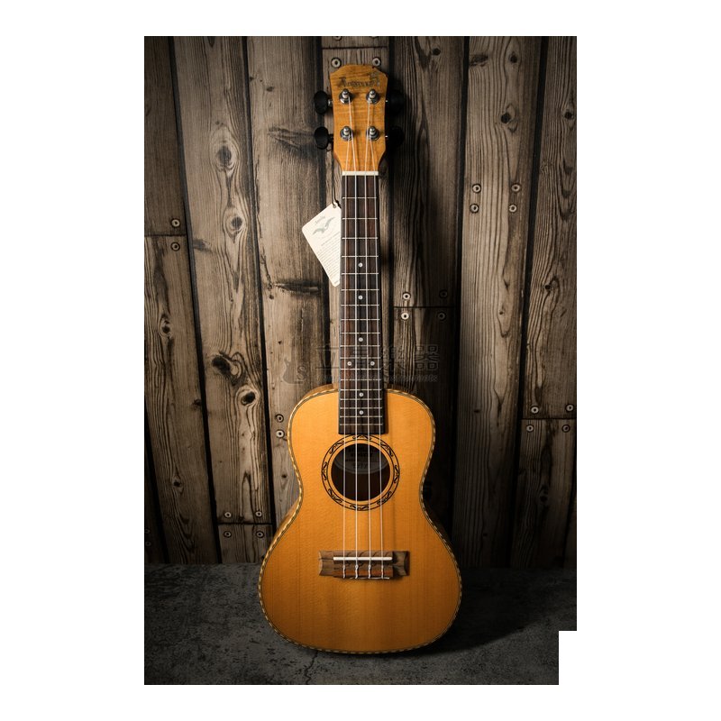 ［現貨漆裂特價出清］Arxman MK-24A 雲衫木面單板 24" 烏克麗麗 朽紋楓木側背板 — 三峽烏克麗麗