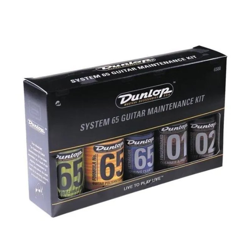 Dunlop Dunlop 6500 吉他保養組【五瓶裝含琴布】 — 三峽木吉他 / 民謠吉他