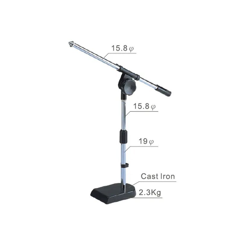 YHY YHY MK-161 桌上型麥克風架 MK161 伸縮直桿+橫桿 Microphone stand 可加購夾頭 — 三峽麥克風