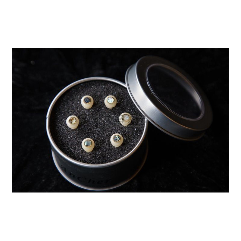 【多款可選】弦墨 AnCher 駱駝骨弦釘 鑲貝駱駝骨新料 、 鑲貝駱駝骨老料淺色 、 鑲貝駱駝骨老料深色 駱駝骨木吉他弦釘 六支裝 — 三峽吉他 / Bass