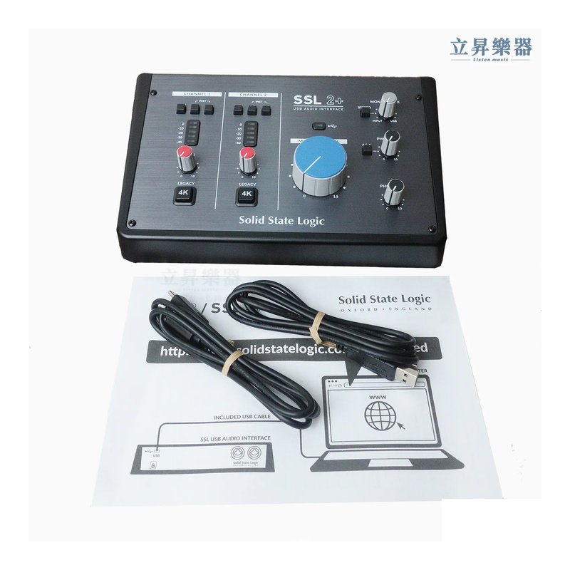 Solid State Logic Solid State Logic SSL2+ 錄音介面 USB 2進4出 — 三峽鼓 / 打擊