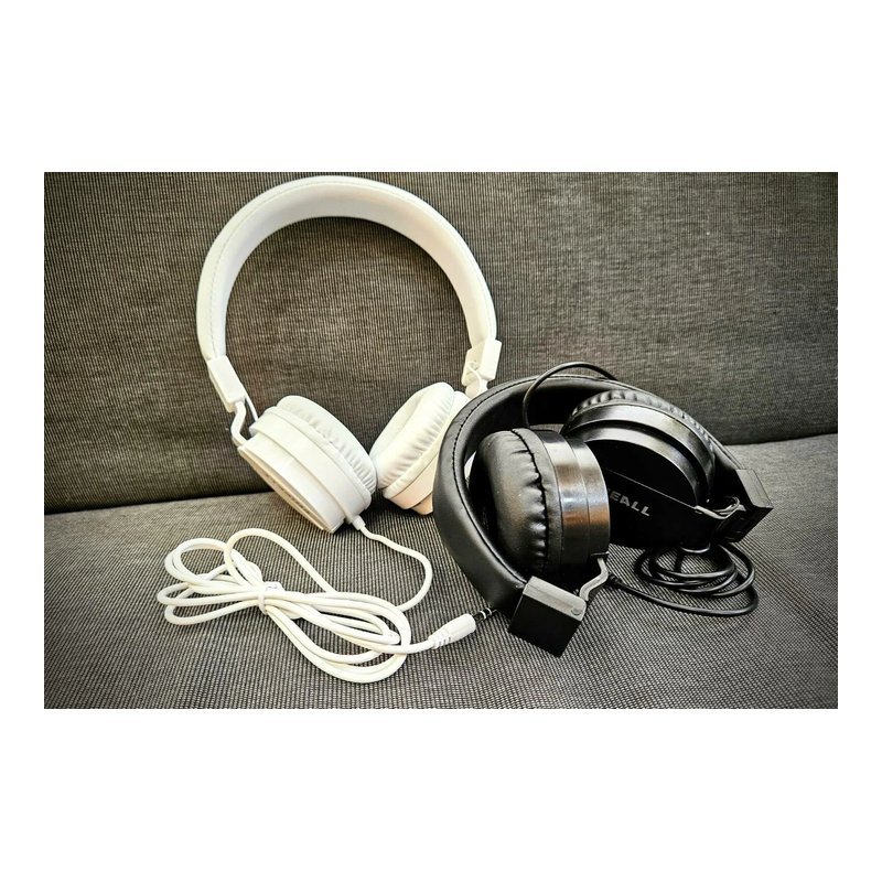 FNIEALL FNIEALL 折疊收納 耳罩式耳機 3.5mm 立體聲 黑色/白色 — 三峽音響 / 音箱