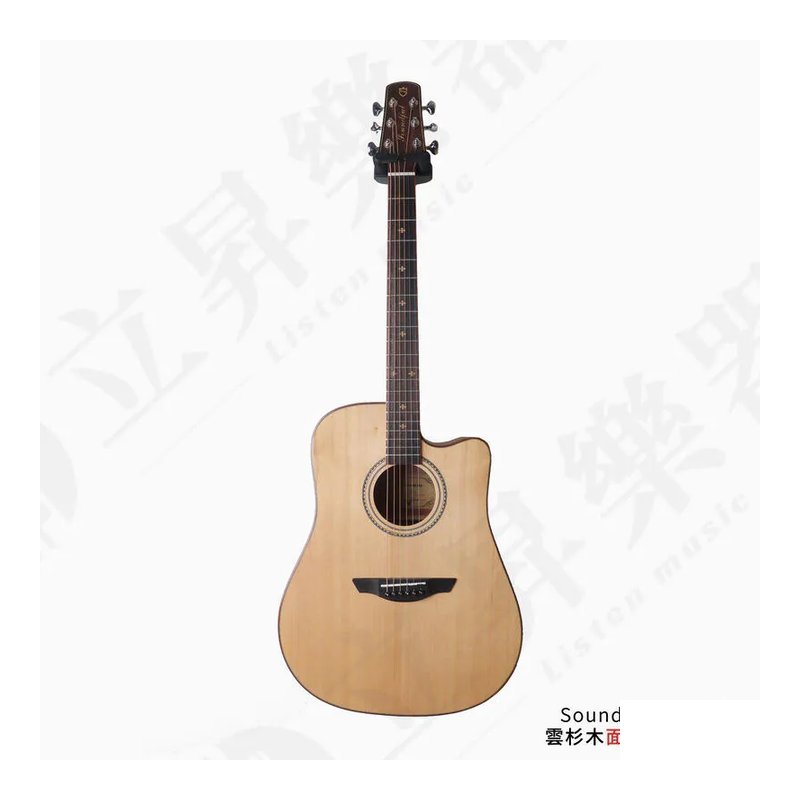 SoundFul SD-801 雲杉面單 玫瑰木側背板 41吋 木吉他 (附琴袋、配件包) — 三峽木吉他 / 民謠吉他