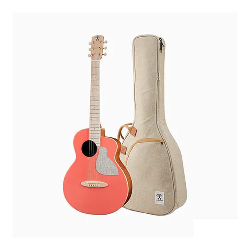 aNueNue aNueNue MC10-LC/MC10-LCE 原聲款 接電款 36吋 雲杉面單板 旅行吉他 鳥吉他 活珊瑚橘【附原廠厚袋】 — 三峽吉他 / Bass