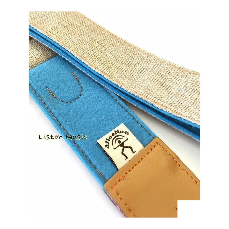 aNueNue aNueNue 鳥背帶 湖藍色 吉他背帶 六種顏色 可放彈片 — 三峽配件 / 週邊