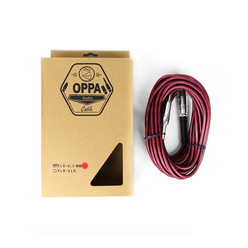 OPPA OPPA XLR-6.3 單聲道 麥克風導線 10M MCABLE — 三峽麥克風