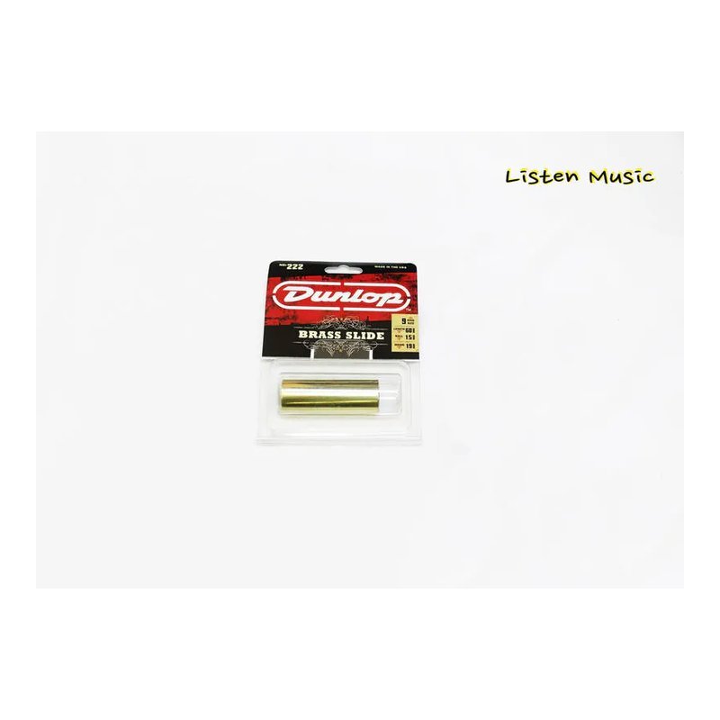 Dunlop DUNLOP NO.222 BRASS SLIDE 木吉他 電吉他 藍調 鄉村 搖滾 銅 滑音管 滑管 — 三峽木吉他 / 民謠吉他