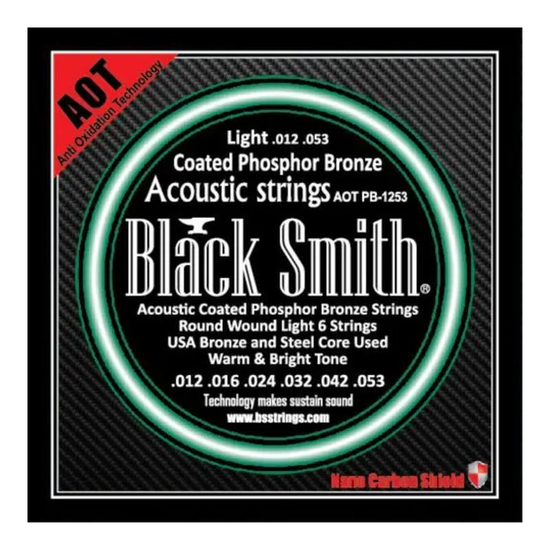 木吉他弦 Black Smith APB-1253 碳纖維 AOT 薄包膜 磷青銅 — 三峽吉他 / Bass