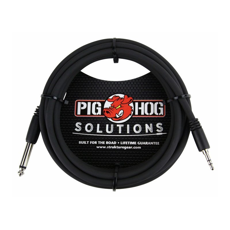 PIG HOG 3.5mm轉6.3mm 音源線 3.5轉6.3 ｜PX-35T4M05(5呎) PIG HOG 3.5mm轉6.3mm 音源線 3.5轉6.3 ｜PX-35T4M05(5呎) / PX-35T4M(10呎) — 三峽音響 / 音箱