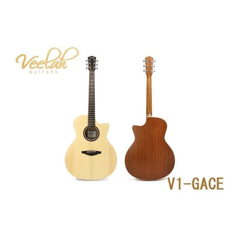 Veelah Veelah V1-GACE 雲杉木 缺角 面單板 EQ 民謠吉他 木吉他 拾音器 單板 (附原廠琴袋) — 三峽木吉他 / 民謠吉他