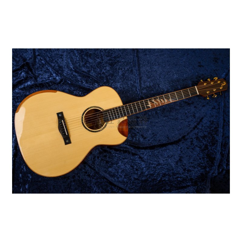 Magic 1AM 3A級德國雲杉面單板 側背板3A級非洲桃花心單板 全單板吉他 手工吉他 — 三峽吉他 / Bass