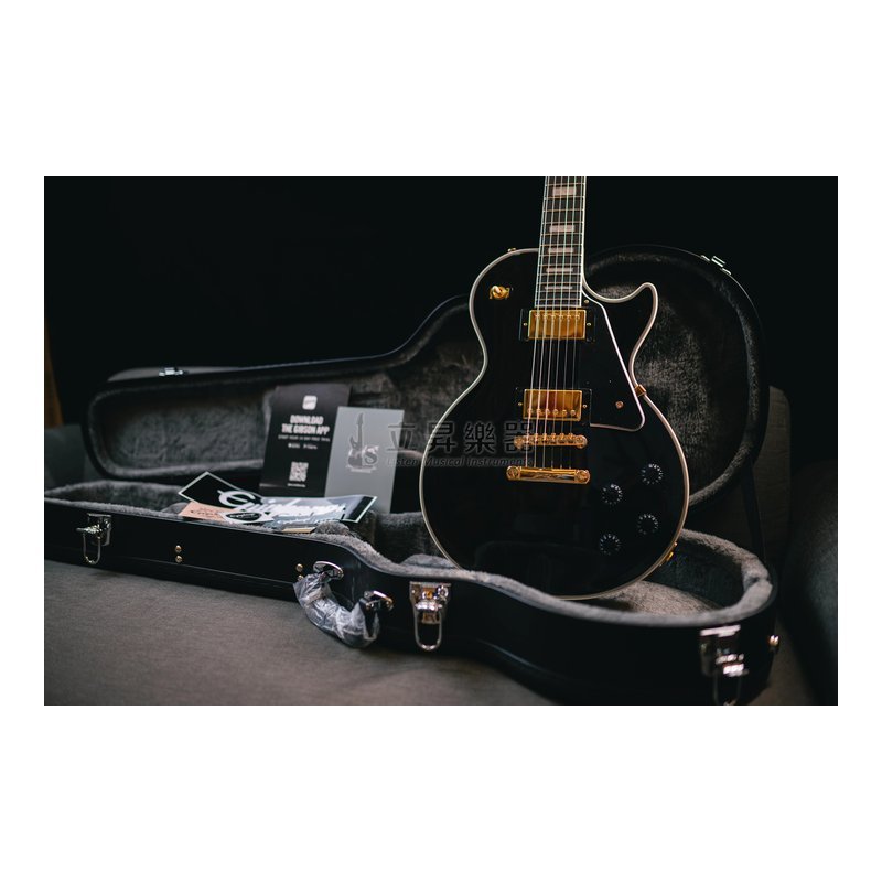 Epiphone Epiphone Les Paul Custom Ebony 電吉他 黑金色 附加厚琴袋 — 三峽吉他 / Bass｜YA! 玩音樂