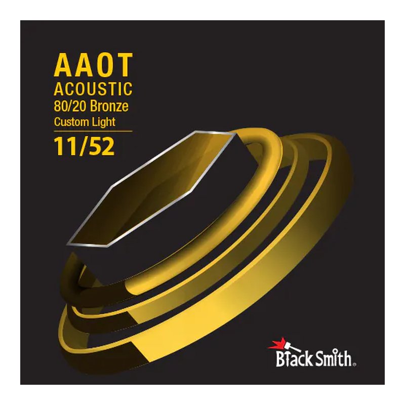 木吉他弦 Black Smith AABR-1152 碳纖維 AAOT 厚包膜 黃銅 — 三峽吉他 / Bass