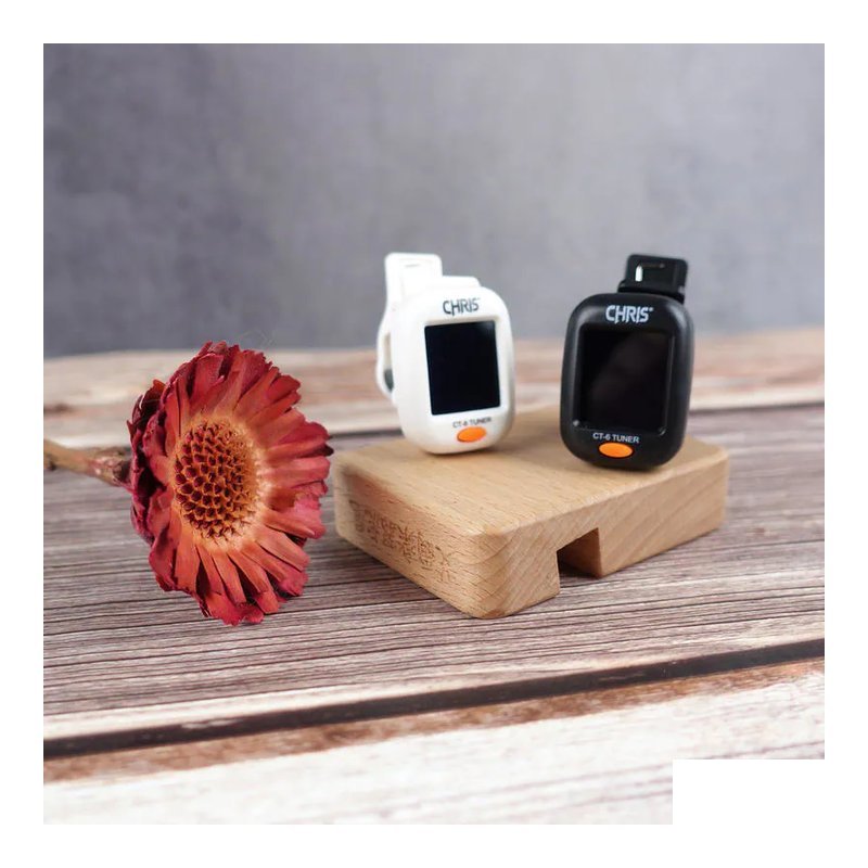 CHRIS CHRIS CT-6 夾式調音器 黑色／白色 — 三峽調音器