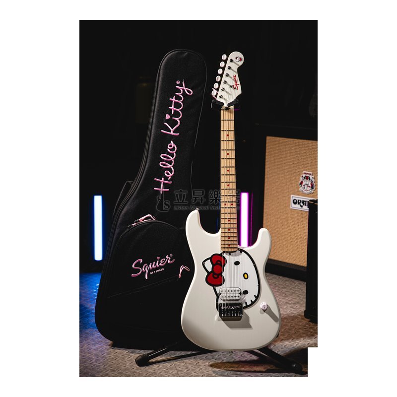 Fender Squier Fender x Hello Kitty White Stratocaster 聯名款電吉他 限定白色 — 三峽電吉他