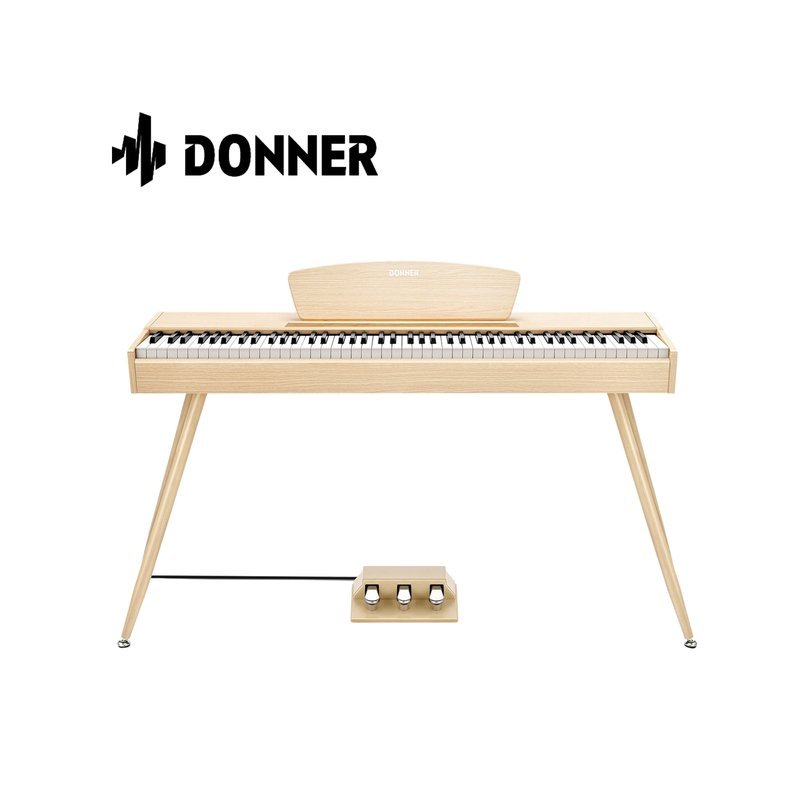Donner Donner DDP-80 電鋼琴 木質 88 鍵 全配重鍵盤 數位鋼琴 附琴架、三踏板 共三色 — 三峽電鋼琴 / 鍵盤