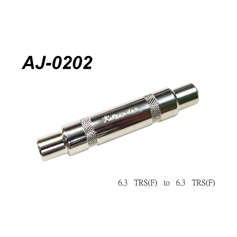 Stander 轉接頭 AJ-0202 雙聲道 TRS to TRS 6.3母轉6.3母 6.3轉6.3 6.3對接頭 6.3mm轉6.3mm — 三峽配件 / 週邊