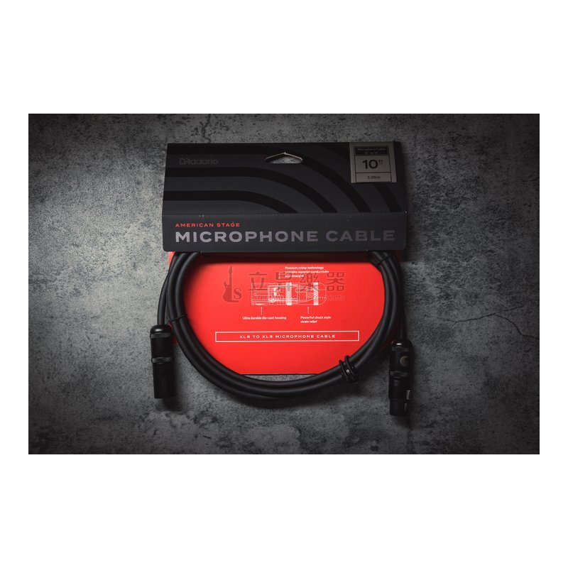 Planet Waves Planet Waves PW-AMSM-10 American Stage 美國製 麥克風線 10呎 XLR公母頭 (NEUTRIK頭) — 三峽麥克風
