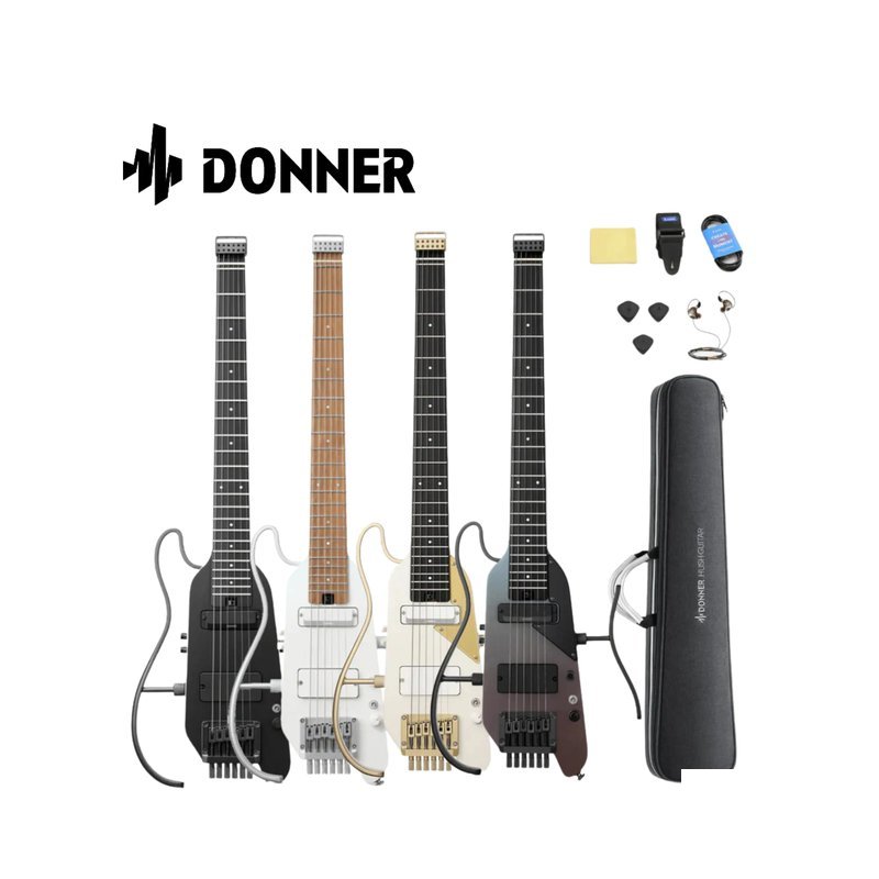 Donner Donner HUSH-X PRO 專業版靜音電吉他 單雙拾音器 無搖座 共四色 — 三峽木吉他 / 民謠吉他