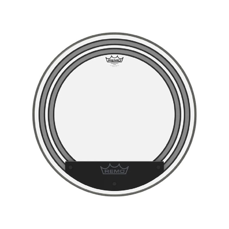 Remo REMO / Powersonic 雙層7-mil + 5-mil +減震環大鼓鼓皮 (透明/霧面)(多種尺寸可選) — 三峽鼓 / 打擊