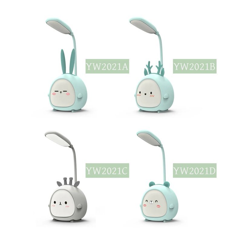 LED LED 動物造型 小譜燈 小夜燈 氣氛燈 檯燈 床頭燈 LED燈 USB充電 YW2021A YW2021B YW2021C YW2021D — 三峽配件 / 週邊
