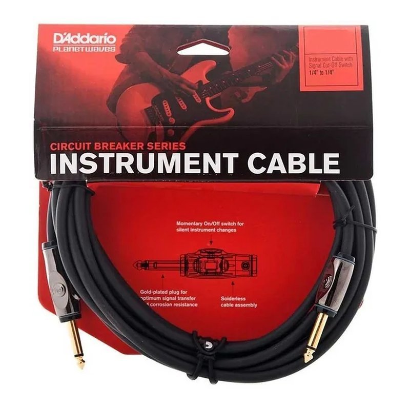 D'Addario D'Addario 30ft Circuit Breaker (PW-AG-30) 雙直頭快拆開關導線 — 三峽音響 / 音箱