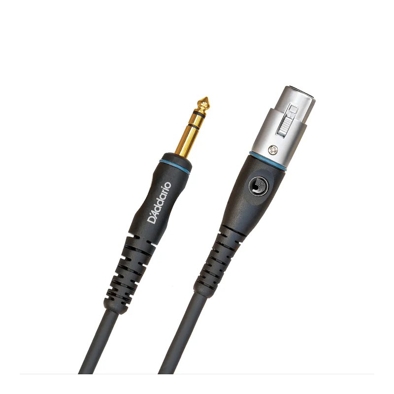 D'Addario D'Addario / PW-GM 麥克風線 TRS直頭-XLR母頭 (兩種尺寸可選) — 三峽麥克風｜YA! 玩音樂