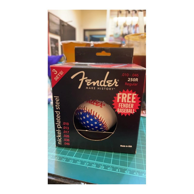 Fender Fender 3SETS 250R 簽名棒球套弦組 ( 10-46 ) 電吉他弦 三包裝 — 三峽木吉他 / 民謠吉他