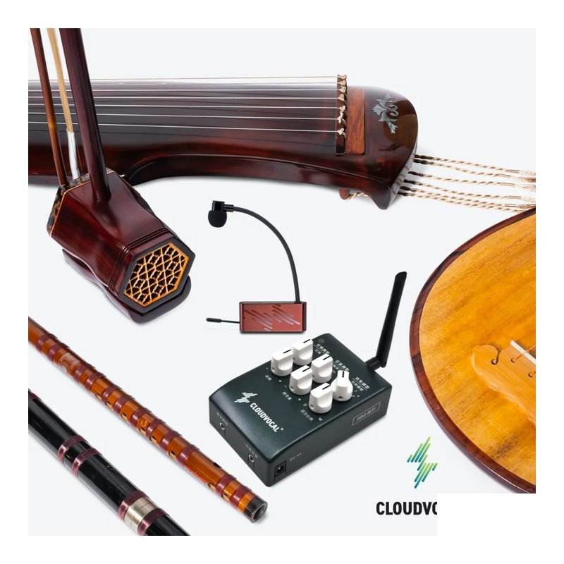 ISOLO ISOLO 絲竹無線演出系統 麥克風 無線收發器 帶空間效果器 國樂 樂器 收音 二胡 月琴 琵琶 竹笛 古箏 — 三峽銅管樂器