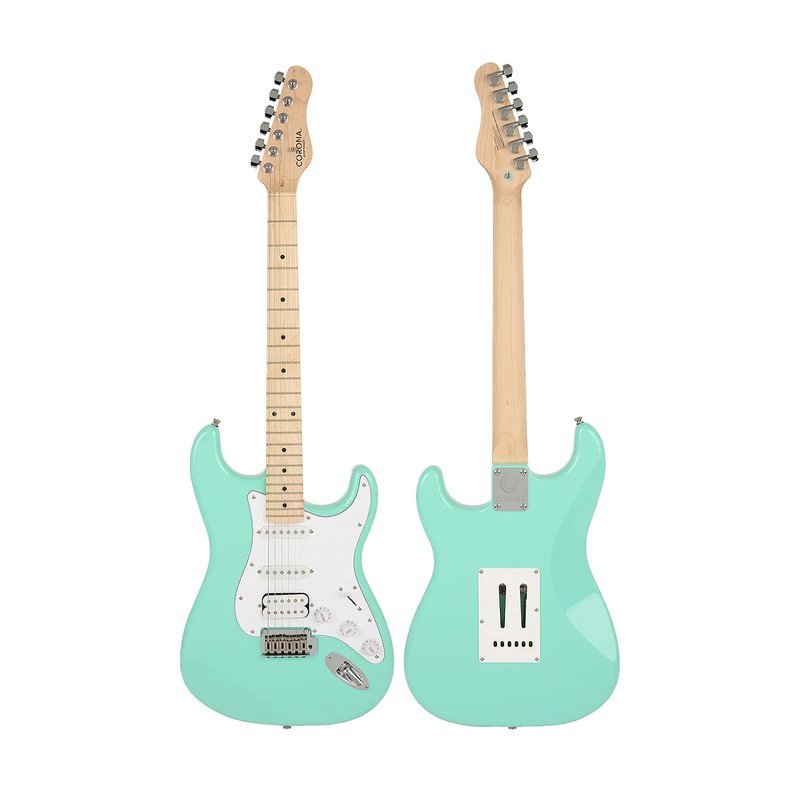 Corona CORONA STANDARD S22F/M SFG 楓木指板 電吉他 湖水綠 小搖座電吉他【原廠琴袋】 — 三峽木吉他 / 民謠吉他