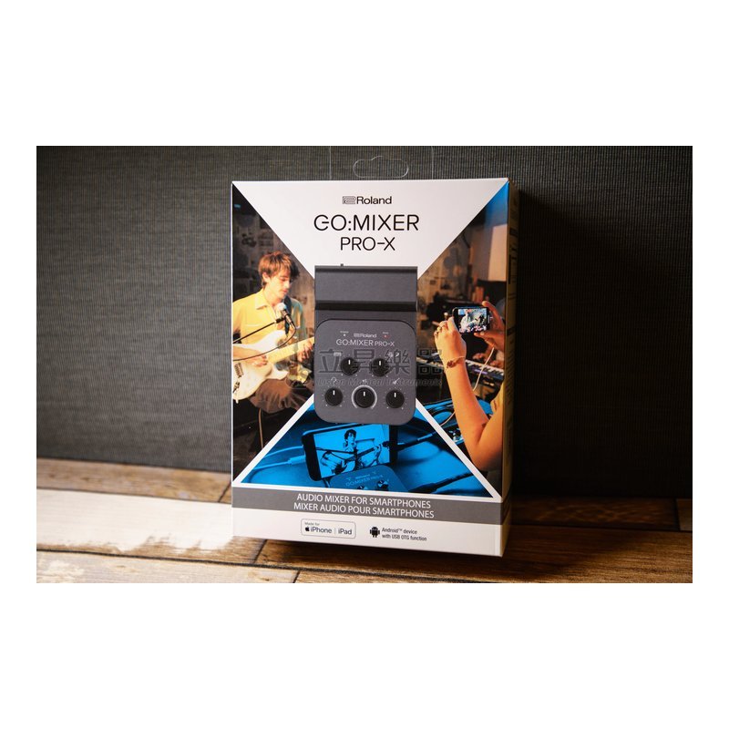 Roland 手機錄音介面 Roland GO:MIXER PRO-X Audio Mixer for Smartphones GOMIXER PRO X GO MIXER 錄音 介面 聲卡 podcast 直播 幻象電源 48V — 三峽麥克風